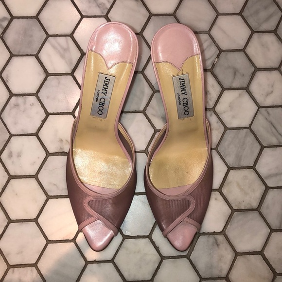 Jimmy Choo Pink Kitten Heel - Picture 1 of 3